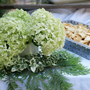 Incrediball hydrangea cuttings in a beautiful summer flower arrangement